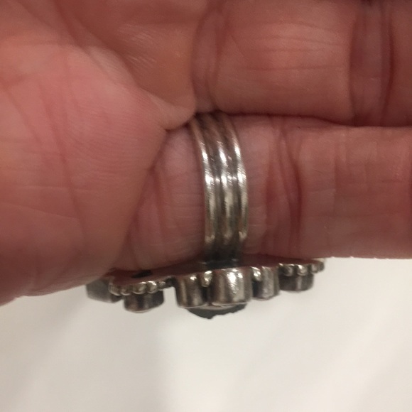 Multi stone ring/Sterling silver/much prettier in person - Picture 3 of 5